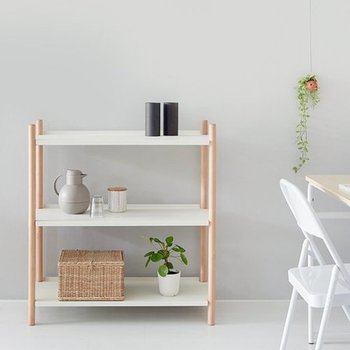 GRUET 선반 905 넓은 3단 화이트 6066.7870