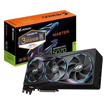기가바이트 AORUS 지포스 RTX 5070 MASTER D7 12GB 그래픽카드 피씨디렉트