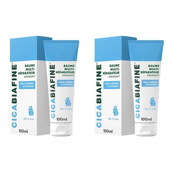 [해외] Biafine 비아핀 시카비아핀 수딩 멀티 리페어 밤 100ml 2개