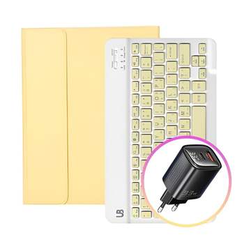 갤럭시탭S6 238KHG74 라이트 블루투스 키보드 케이스+Toocki 33W 고속충전기