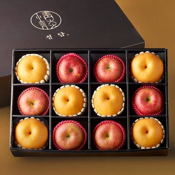 호남청과 119/ 광주 서구 매월동 954 [SSG정담]70년전통 사과.배 혼합세트3호 6.5kg(특품/사과6입,신고배6입) / 정담보자기