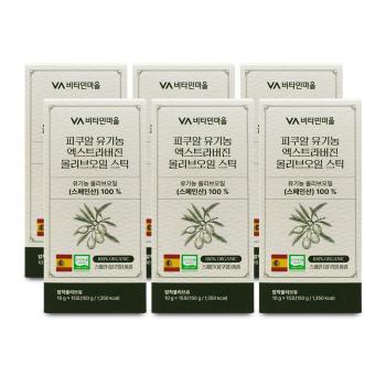 비타민마을 피쿠알 유기농 엑스트라버진 올리브오일 스틱 10g x 15포 X 6박스 I (S45879023)