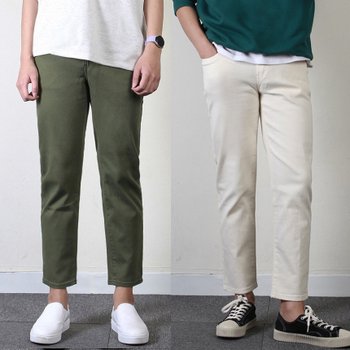 프랭키뉴욕 스판 치노 9부 면 팬츠 SA5001