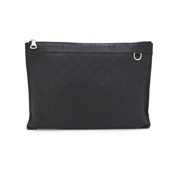 [중고] 루이비통 포쉐트 다미에 인피니 레더 클러치 블랙 N60112 152892970