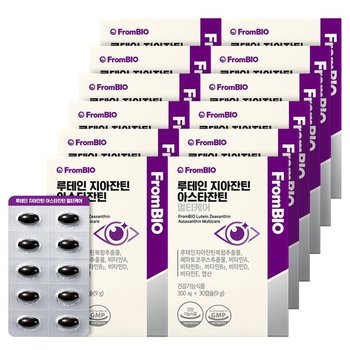루테인지아잔틴 아스타잔틴 멀티케어 30캡슐x12박스/ 12개월