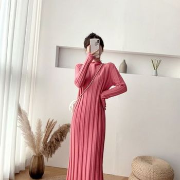 빅골지 아이보리 빅골지니트원피스 핑크 니트원피스 [WD8CBA3][35150628]