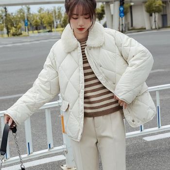 MARIO3color 퍼 카라넥 퀼팅 패딩자켓 211018 PD0036_P371690533