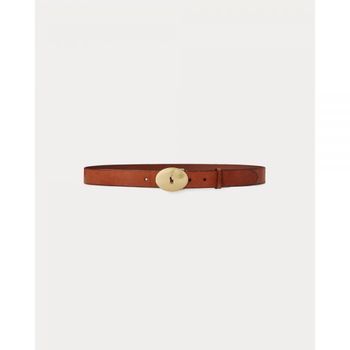 Ralph Lauren 폴로 랄프 로렌 타원 버클 바체타 벨트 - 브라운 6750256 143950983