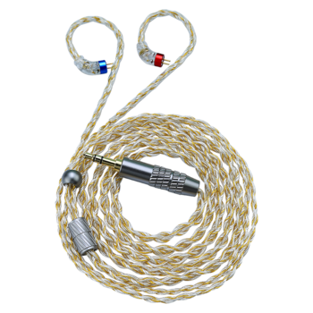 CVJ HBK-08 2pin 멀티플러그 은도금 300코어 커스텀케이블 가성비 2핀 인이어케이블 3.5mm&4.4mm
