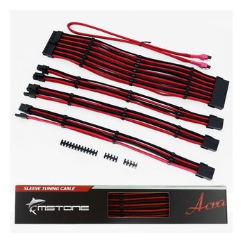 엠스톤글로벌 mStone Acra Sleeve 30 튜닝연장케이블 Kit Black  Red