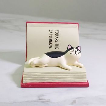 낭만 고양이 핸드폰 거치대(책위의 냥이) 고양이핸드폰거치대 핸드폰거치대 냥이핸드폰거치대