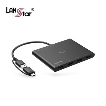 USB3.0 A C타입 to HDMI 4포트 쿼드 모니터 컨버터 (WFGTTMV)
