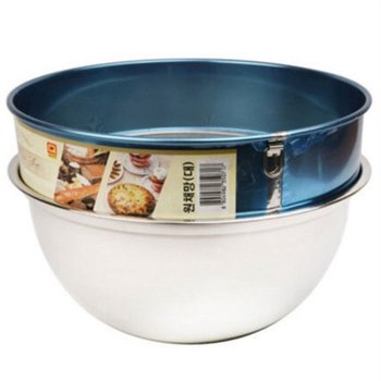 야채스텐통 턱이 있는 반죽용 스텐 깊은볼 쌀씻는볼 타공볼 스텐믹싱볼 실용적 환경호르몬걱정없