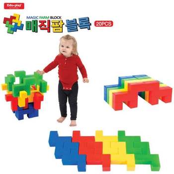 쿠쿠토이즈 OZQ591L7 매직팜 블록 20Pcs