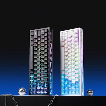 [해외] YUNZII AL65 알루미늄 무선 기계식 키보드 QMK/VIA지원 8000mAh