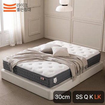 라이크좋은침대 알로에베라 유로탑 독립스프링 푹신한 매트리스 30cm 라지킹(LK)