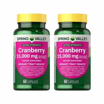 [해외] Spring Valley 스프링벨리 크랜베리 추출물 15,000mg 60캡슐 2팩