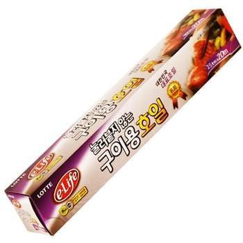 롯데 ZA32KN60 구이용호일16(25cmx20m) 기름종이 요리종이 종이호일 호일 일회용품
