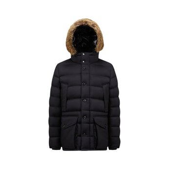 남성 몽클레르 클루니 쇼트 다운 자켓 블랙 - 24FW J2-091-1C00010-596K7-999