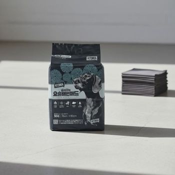 페츠모아 냄새잡는 강아지 대형 배변패드 블랙에디션 150매