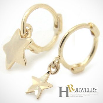 14K정.품)깜찍)한쪽(HR)14K 샤인 스타 귀찌(택일)-1pcs