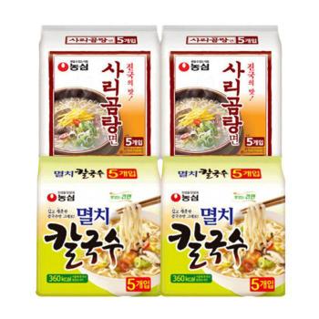 사리곰탕면 10개+멸치칼국수10개 총20개 (S41336048)