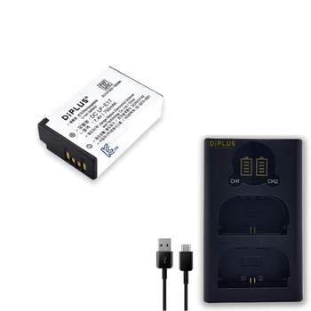 캐논 EOS 750D 호환용 배터리+듀얼충전기 세트 LP-E17 듀얼충전기 잔량표시 동시충전 디카충전기