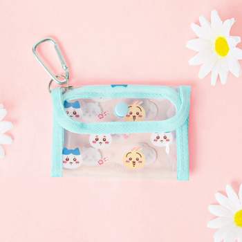 먼작귀 VGL995D3 패턴 투명 키링 파우치