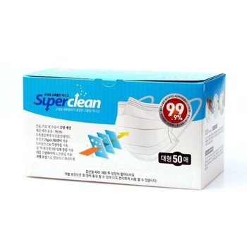 3Q 덴탈 숨쉬기 편한 마스크 1P 개별포장 50매 일회용 마스크