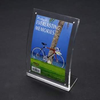 자석사진액자 HEB271V5 L자커브형 5R 127x178아크릴액자 탁상액자 상패 책상액자 사진꽂이