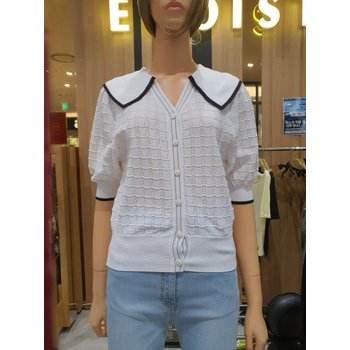 [에고이스트] 세일러카라 배색 숏가디건 EM2KG-960 [P002034559]