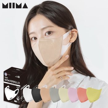 미마 컬러 보건용 마스크 KF94 소형 30개입