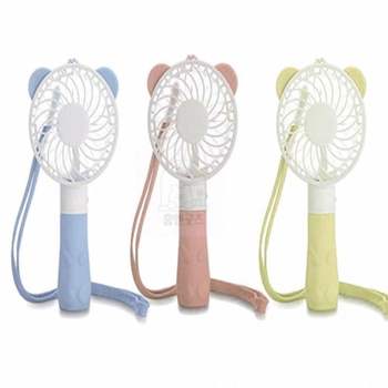 바로찬 목걸이줄 곰돌이 핸드 손선풍기 행사기념품 USB선풍기 미니휴대용선풍기 무선손선풍기
