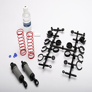 Traxxas AX3760A Ultra Shocks (grey) (long) (complete w/ spring pre-load spacers & springs) (2)