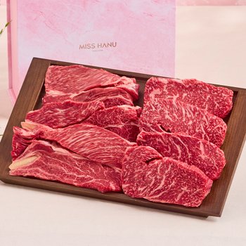 [8월5일부터 순차출고]1++(9) 한우 등심 선물세트 1.4kg 시그니처1호   (등심 400g*2, 등심 300g*2)