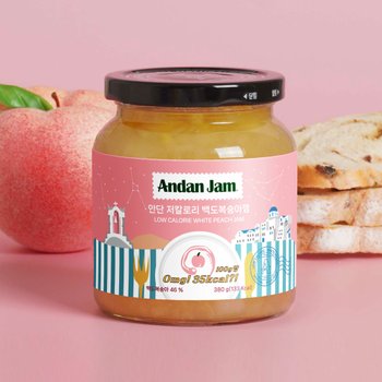 [트레이더스]안단 저칼로리 백도복숭아잼  380g