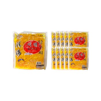 청해 이엔 슬라이스 단무지 1kg 한박스 (1kg x 10ea)