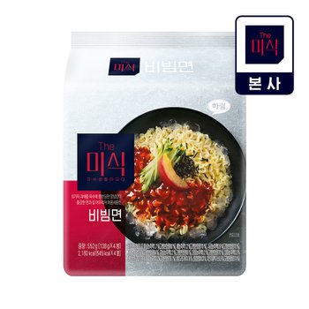 [소비기한 : 2026년 1월 2일까지] 더미식 비빔면 4입 1번들