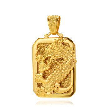 남자 순금 펜던트 사각 구름용 24K 18.75g 팬던트