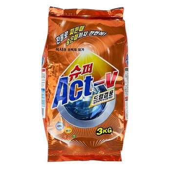 액츠 세탁 세제 3kg 세탁기 표백 빨래 세제 드럼겸용 빨래세제 세탁세제