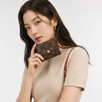 루이비통 로잘리 모노그램 캔버스 동전 지갑 푸시아 M41939 159549128