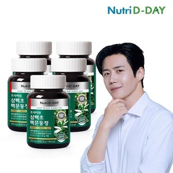 뉴트리디데이 프리미엄 삼백초 맥문동정 x 5병 총300정