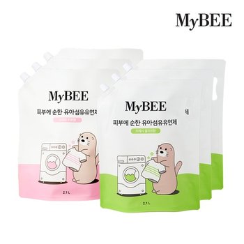 피부에순한 유아유연제 리필 2100ml 3팩