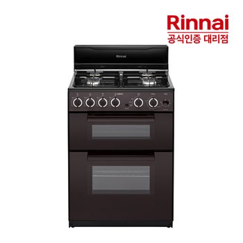 린나이 4구 가스 오븐레인지 RSF-BM73BR 다크브라운 참숯코팅 무수그릴 SSG