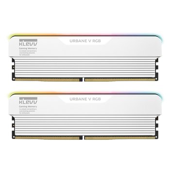 에센코어 KLEVV DDR5-6000 32GB CL28 URBANE V RGB 화이트 패키지 메모리 (16Gx2) 서린