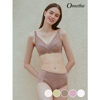 오모떼 에어리쿨 풀커버 레이스 브라렛 팬티 2종/택일
