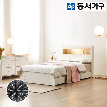 이즈 카이 LED 편백 수납 SS침대+본넬매트리스 DF921957