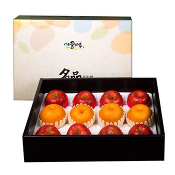 [1/16(금)순차출고][경북의성] 저탄소인증 사과,배 혼합세트 2호(부직포가방) [5kg내외/사과8과,배4과]