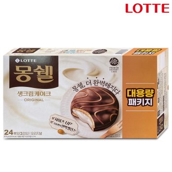 롯데 몽쉘 오리지널 생크림케이크 816g (24개입)