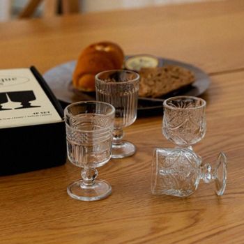 앤틱 소주잔 고급 술잔 양주 위스키샷 집들이 선물용 잔